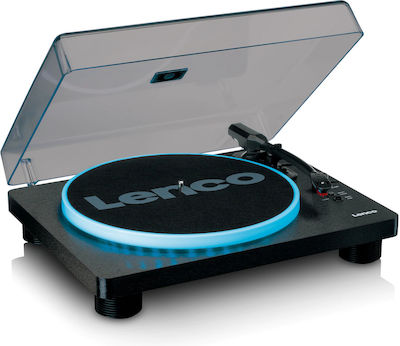 Lenco Plug 'n Play LS-50LED LS-50LED Turntables with Preamp and Built-in Speakers Black