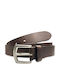 40381 Herren Gürtel Leder Braun