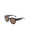 A.Kjaerbede Lilly Sunglasses with Black Acetate Frame and Brown Lenses KL2215-009