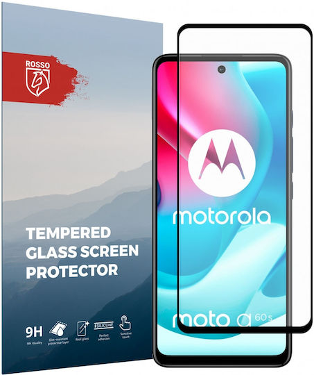 Rosso Full Face Tempered Glass Μαύρο (Motorola Moto G60 S)