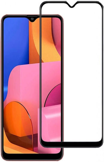 5D 0.3mm Full Glue Full Face Tempered Glass Μαύρο (Galaxy A20s)