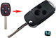 Foldable Car Key Shell with Blade without Buttons for Honda Civic Accord Fit CR-V Pilot