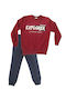Kinder Sweatpants Set - Jogginganzug Burgundisch 2Stück