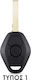 BMW Car Key Shell with Blade with 3 Buttons for Bmw