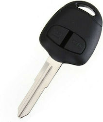 Car Key Shell with Blade with 2 Buttons for Mitsubishi