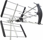 WC-239E Outdoor TV Antenna (without power supply) Black Connection via Coaxial Cable