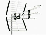 UHF115-PLUS LTE2 5G Εξωτερική Κεραία Τηλεόρασης (δεν απαιτεί τροφοδοσία) σε Μαύρο Χρώμα Σύνδεση με Ομοαξονικό (Coaxial) Καλώδιο
