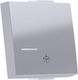 Aca Modys Lichtschalterplatte in Silber Farbe 1...
