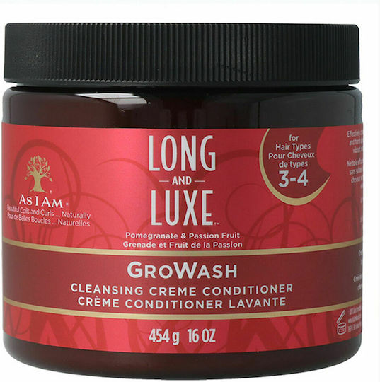 As I Am Long And Luxe Growash Кондиционер за коса Възстановяване за Всички Типове Коса 454гр