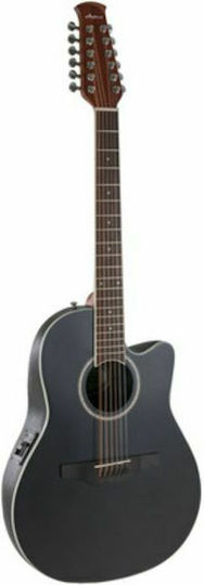 Applause by Ovation 12χορδη Ακουστική Κιθάρα Applause Traditional Cutaway Black Satin