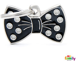 My Family Dog ID Tag Black Metal 1.9x3cm Person...