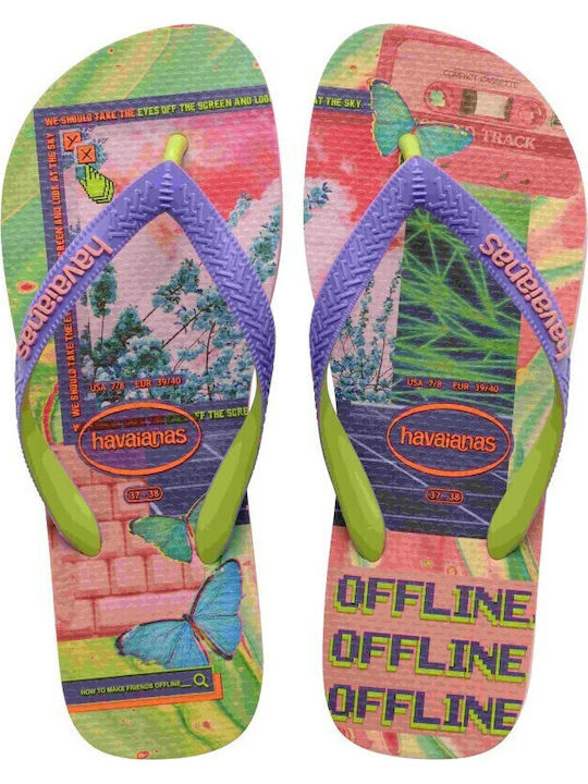 Top Fashion Women's Flip Flops Purple