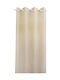 Decocraft Perdea Cu Capse Rain Bej 140x280cm