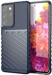 Hurtel Thunder Silicone Back Cover Durable Blue (Galaxy S22 Ultra 5G)