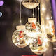 10 Светлини LED 2.5m. Хладен бял тип Завеса 1бр