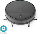 Nedis WIFIVCR001CBK Robot Vacuum for Mopping & Sweeping with Mapping and Wi-Fi Black