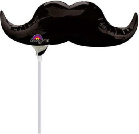 Μπαλόνι Βάπτισης Super Mario Foil Μαύρο 9 Mini Shape 22.8εκ.