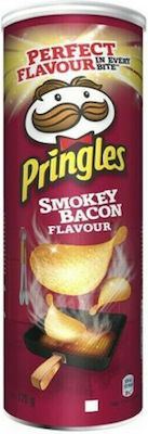 Pringles Chips with Flavour Smokey Bacon 175gr 1pcs