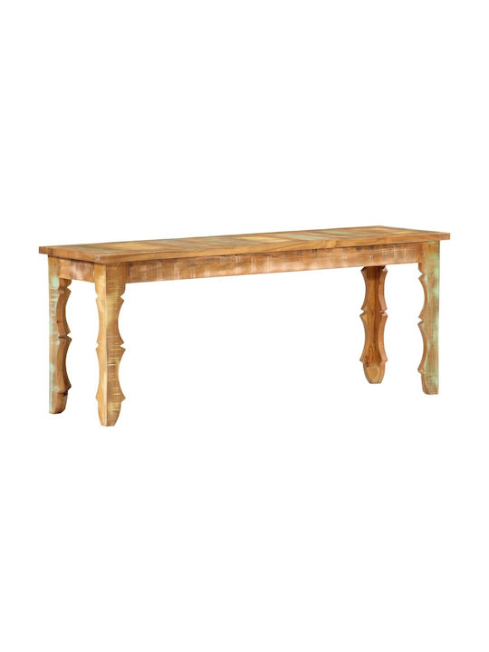 Rectangular Central Coffee Table Made of Solid Brown Wood W110xD35xH45cm