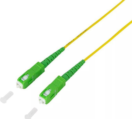 LogiLink Καλώδιο Οπτικής Ίνας SC/APC-SC/APC 20m Κίτρινο