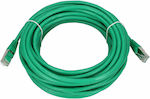 U/FTP (STP) Cat.6 Ethernet Network Cable 10m Green 1pcs