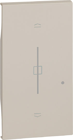 Legrand Living Now Μετώπη Διακόπτη Ρολών σε Μπεζ Χρώμα KM32