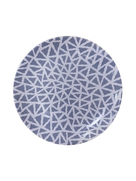 TnS Plate Desert made of Porcelain Blue with Diameter 20cm