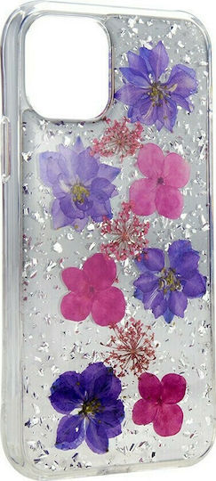 SwitchEasy Handmade Back Cover Σιλικόνης Real Flowers Purple (iPhone 11)