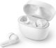 Philips TAT2206 Earbud Bluetooth Handsfree Ακουστικά με Αντοχή στον Ιδρώτα και Θήκη Φόρτισης Λευκά
