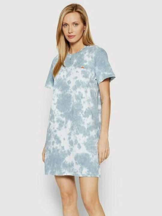 Adore Summer Mini Athletic Dress T-Shirt Short Sleeve White/Grey