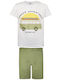 Energiers Kids' Pajamas Summer White Summer Adventures