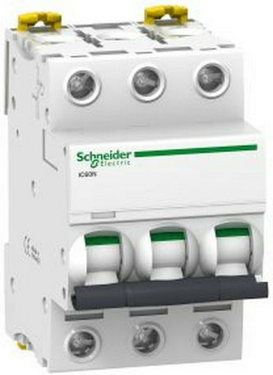Schneider Electric Siguranță automată 3A Tripolară AC A9F74303