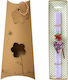 Easter Candle Square with Box Heart Floral Lila...