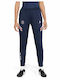 Hohe Taille Jogginghose Marineblau