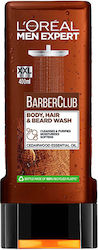 L'Oreal Men Expert Barber Club Body, Hair & Beard Λάδι για Ντους για Άνδρες 400ml