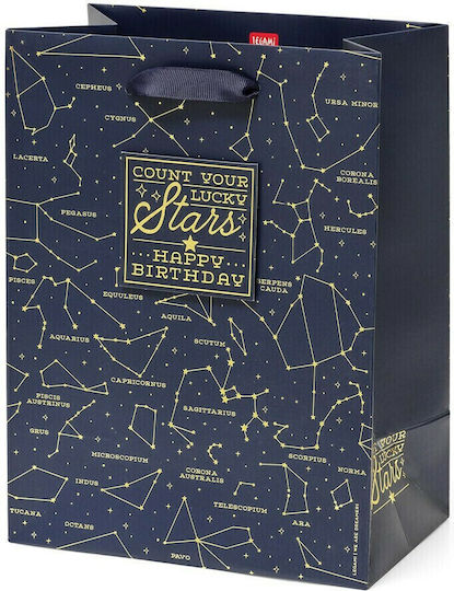 Legami Milano Paper Bag for Gift Blue 19x11.5x25cm.