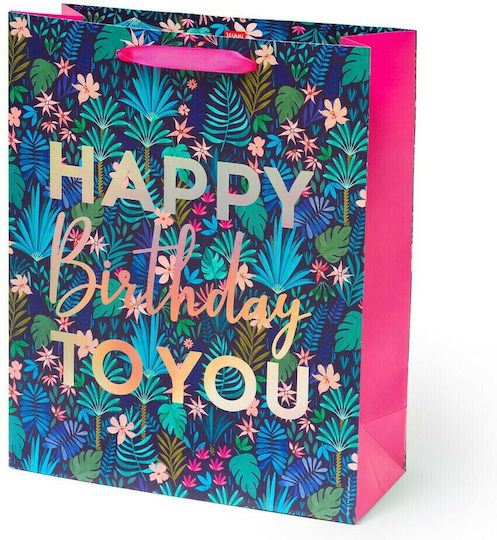 Legami Milano Paper Bag for Gift Blue 26.5x15.5x32.5cm.