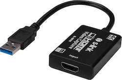 S-Link 35416 USB-A Masculin În HDMI Feminin