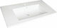 Fayans Linea 650 Eingelassenes Waschbecken Porzellan 65x43x17cm Weiß