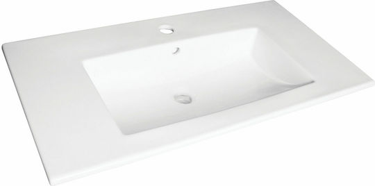 Fayans Linea 650 Ένθετος Νιπτήρας Πορσελάνης 65x43x17cm Λευκός Fayans Linea 650 Ένθετος Νιπτήρας Πορσελάνης 65x43x17cm Λευκός