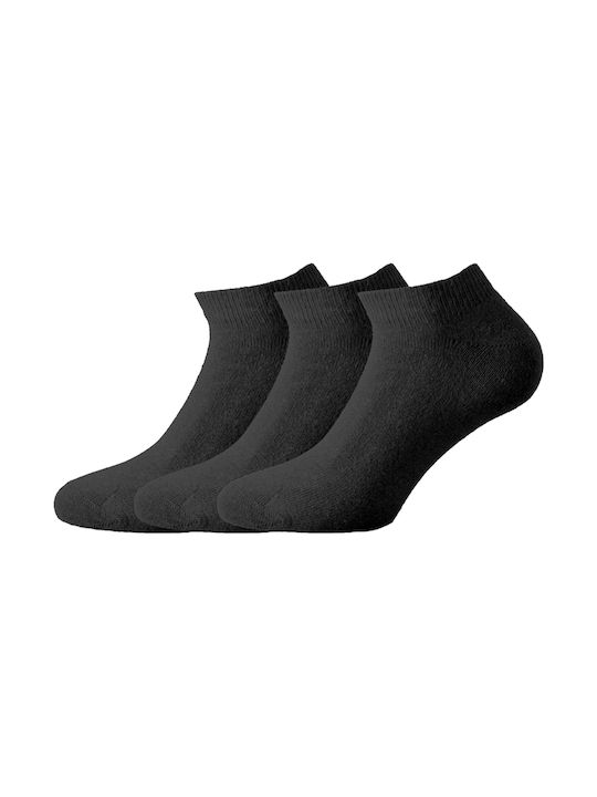 Walk Plain Socks Black 3 Pack