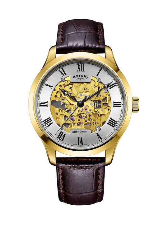 Rotary greenwich skeleton hot sale watch
