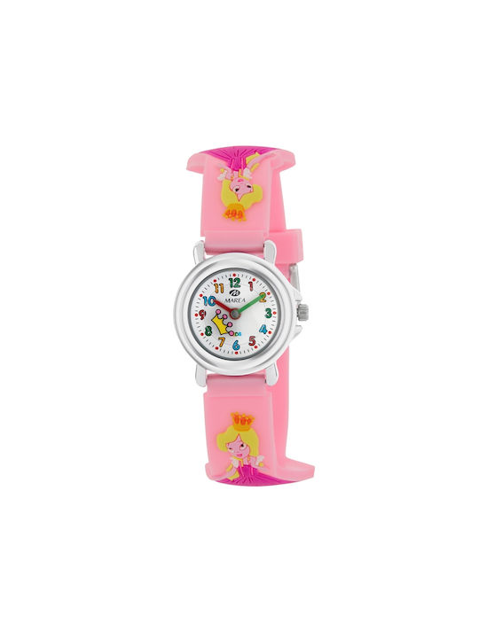 Marea Λουράκι Kids Analog Watch with Rubber/Plastic Strap Pink