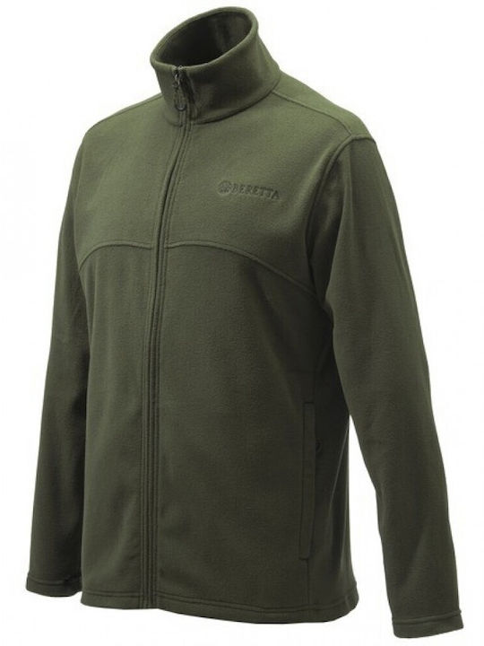 Beretta Full Zip Hunting Cardigan Fleece Khaki