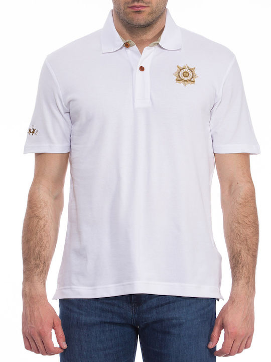 La Martina Ανδρικό T-shirt Polo Λευκό