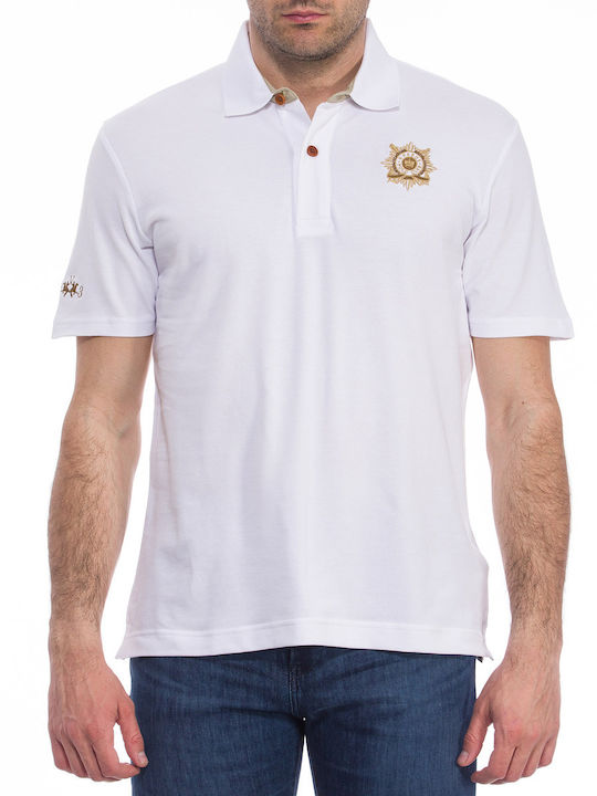 La Martina Herren Kurzarmshirt Polo Weiß