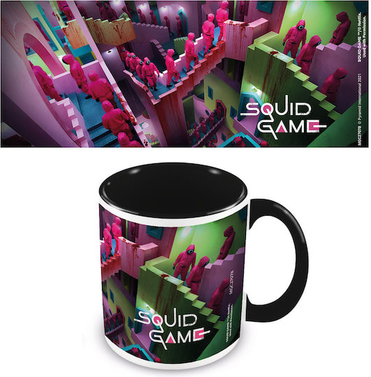 Pyramid International Squid Game (Stairs) Κούπα Κεραμική Μαύρη 315ml
