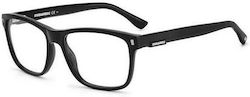 Dsquared2 Plastic Eyeglass Frame Black D2 0007 807