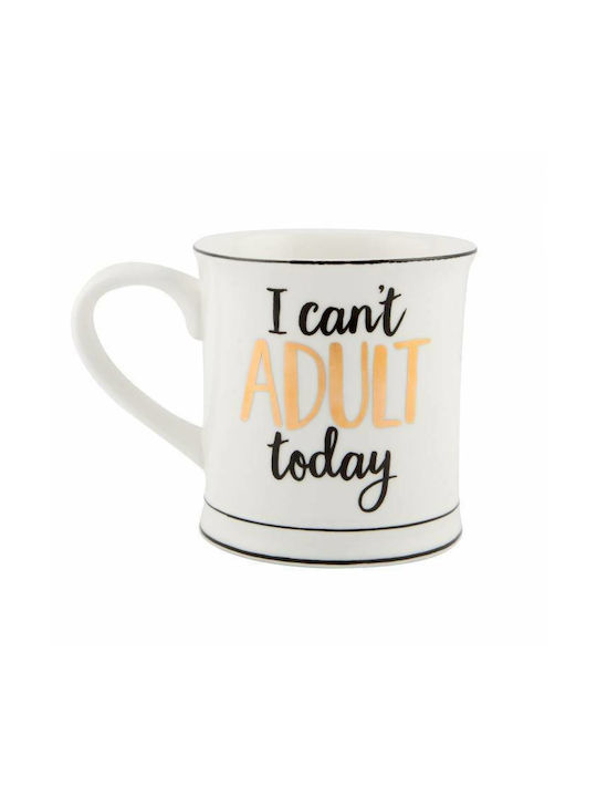 Sass & Belle I Can't Adult Today Купа Керамика Бял 1бр