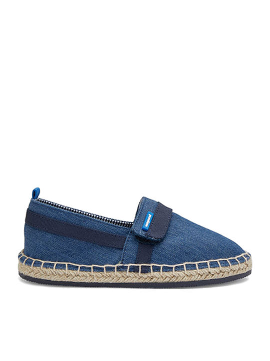 Kids Espradrilles with Hoop & Loop Closure Blue